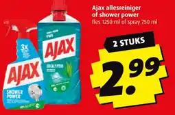 Boni Ajax allesreiniger of shower power aanbieding