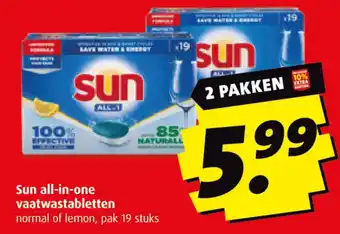 Boni Sun all in one vaatwastabletten aanbieding