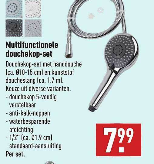 Multifunctionele DouchekopSet aanbieding bij ALDI