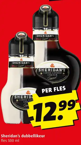 Boni Sheridan's dubbellikeur aanbieding