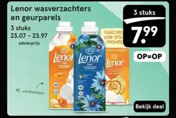 Etos Lenor wasverzachters en geurparels aanbieding