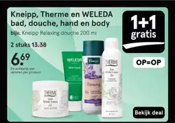 Etos Kneipp, Therme en WELEDA bad, douche, hand en body aanbieding