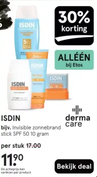 Etos ISDIN aanbieding