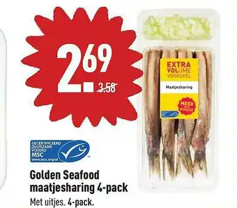 ALDI Golden Seafood Maatjesharing 4-Pack aanbieding