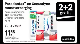 Etos Parodontax en Sensodyne mondverzorging aanbieding