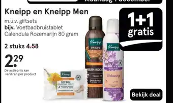 Etos Kneipp en Kneipp Men aanbieding