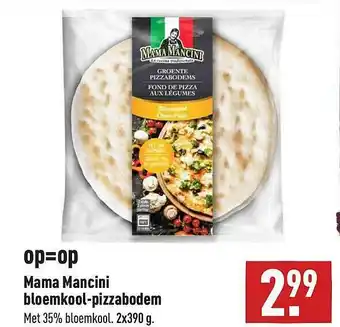 ALDI Mama Mancini Bloemkool-Pizzabodem aanbieding