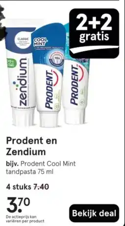 Etos Prodent en Zendium aanbieding