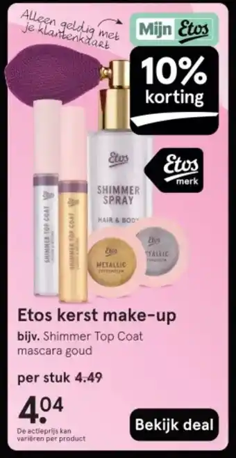 Etos Etos kerst make-up aanbieding