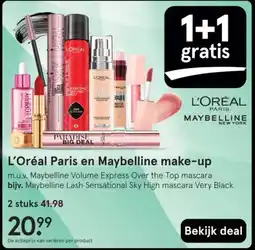 Etos L'Oréal Paris en Maybelline make-up aanbieding