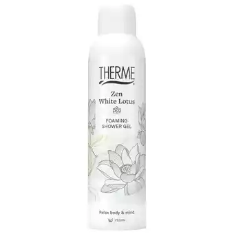 Kruidvat Therme Zen White Lotus Douchefoam aanbieding