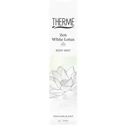 Kruidvat Therme Zen White Lotus Energizing Body Mist aanbieding