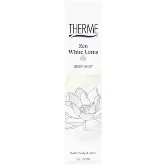 Kruidvat Therme Zen White Lotus Energizing Body Mist aanbieding
