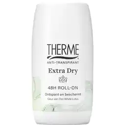 Kruidvat Therme Zen White Lotus Extra Dry 48H Antitranspirant Roller aanbieding
