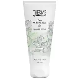 Kruidvat Therme Zen White Lotus Douchescrub aanbieding