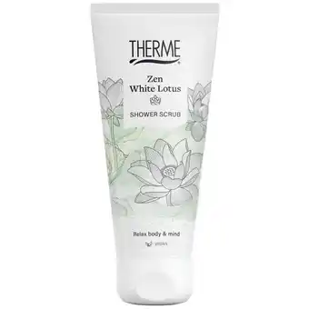 Kruidvat Therme Zen White Lotus Douchescrub aanbieding