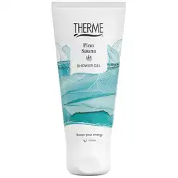 Kruidvat Therme Finn Sauna Fresh Shower Satin Shower Gel aanbieding