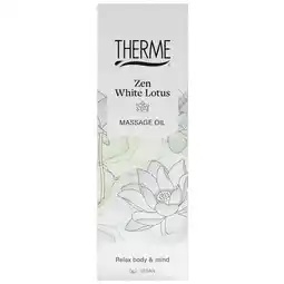 Kruidvat Therme Zen White Lotus Massageolie aanbieding