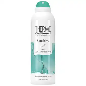 Kruidvat Therme Sensitive 48H Antitranspirant Spray aanbieding