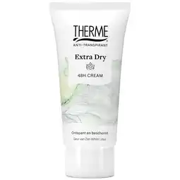 Kruidvat Therme Zen White Lotus Extra Dry 48H Cream aanbieding