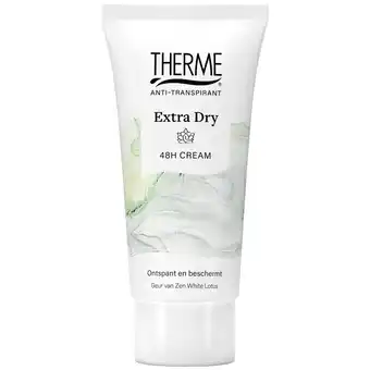 Kruidvat Therme Zen White Lotus Extra Dry 48H Cream aanbieding