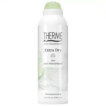 Kruidvat Therme Extra Dry 96H Antitranspirant Spray aanbieding