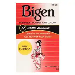 Kruidvat Bigen 37 Dark Auburn Permanent Powder Hair Colour aanbieding