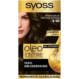 Kruidvat Syoss Oleo Intense 3-10 Intens Bruin Haarkleuring aanbieding