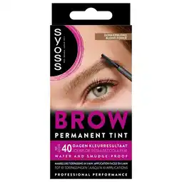 Kruidvat Syoss Brow Tint Donkerblond Permanente Wenkbrauwverf aanbieding