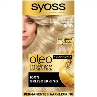 Kruidvat Syoss Oleo Intense 9-10 Stralend Blond Haarkleuring aanbieding