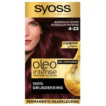 Kruidvat Syoss Oleo Intense 4-23 Bordeaux Rood Haarkleuring aanbieding
