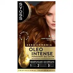Kruidvat Syoss Oleo Intense 6-76 Warm Koperblond Haarkleuring aanbieding