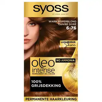 Kruidvat Syoss Oleo Intense 6-76 Warm Koperblond Haarkleuring aanbieding