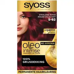Kruidvat Syoss Oleo Intense 5-92 Stralend Rood Haarkleuring aanbieding