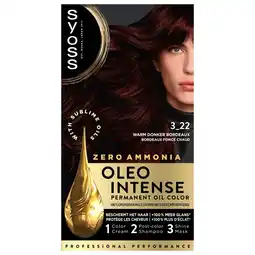 Kruidvat Syoss Oleo Intense 3-22 Warm Donker Bordeaux Haarkleuring aanbieding