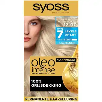 Kruidvat Syoss Oleo Intense 12-00 Zilverblond Haarkleuring aanbieding