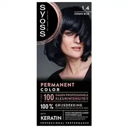 Kruidvat Syoss Color 1.4 Cosmic Blue Haarkleuring aanbieding