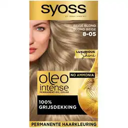 Kruidvat Syoss Oleo Intense 8-05 Beige Blond Haarkleuring aanbieding