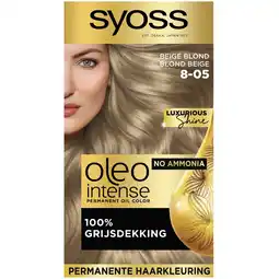 Kruidvat Syoss Oleo Intense 8-05 Beige Blond Haarkleuring aanbieding