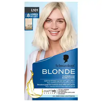 Kruidvat Schwarzkopf Blonde L101 Platinablond Haarverf aanbieding