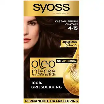 Kruidvat Syoss Oleo Intense 4-15 Kastanjebruin Haarkleuring aanbieding