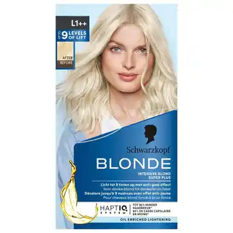 Kruidvat Schwarzkopf Blonde L1++ Intensive Blond Super Plus Haarverf aanbieding