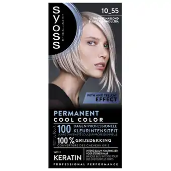 Kruidvat SYOSS Blond Cool Blonds 10-55 Ultra Platinum Blond Haarverf aanbieding