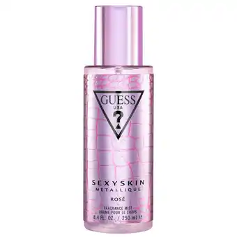 Kruidvat Guess Sexy Skin Metallique Rosé Bodymist aanbieding