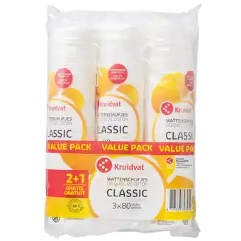 Kruidvat Kruidvat 100% Cotton Wattenschijfjes Voordeelpak aanbieding