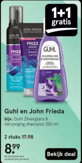 Etos Guhl en John Frieda aanbieding