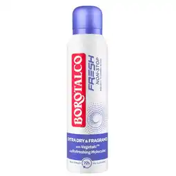 Kruidvat Borotalco Fresh Non-Stop Aquatic Flowers Deodorant Spray aanbieding
