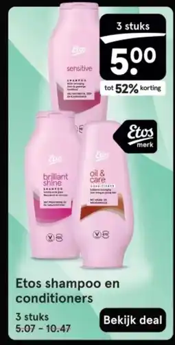 Etos Etos shampoo en conditioners aanbieding