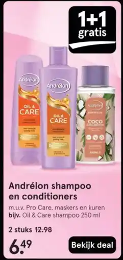 Etos Andrélon shampoo en conditioners aanbieding