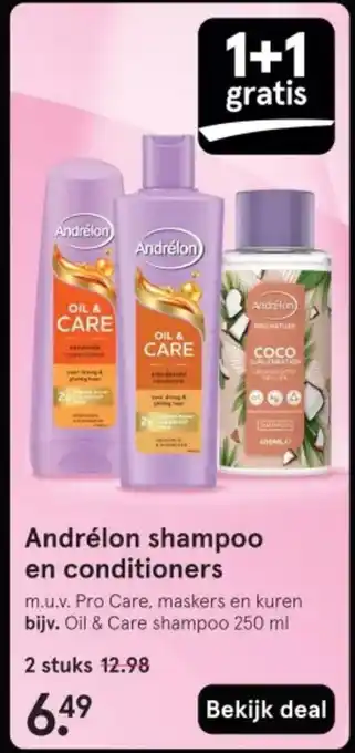 Etos Andrélon shampoo en conditioners aanbieding